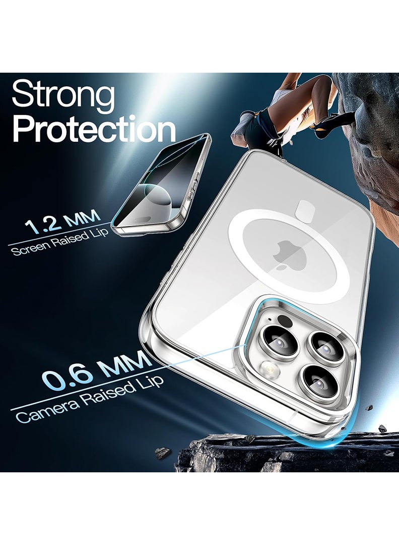 Rivin iPhone 16 Pro Max Case Magsafe Compatible Strong Magnet Upgraded Shutter Button Delay Yellowing iPhone 16 Pro Max Cover Military-Grade Protection Wear-Resistant 16 Pro Max Case Magnetic Compatible - Image 3